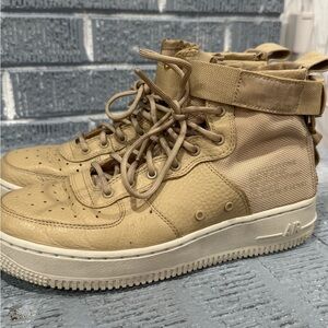 Size 6.5 Nike FS Air Force 1 Mid Mushroom